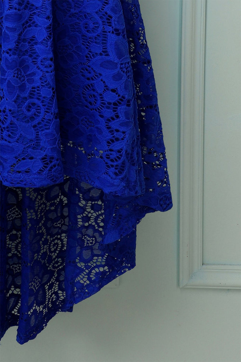 Carregar imagem no visualizador da galeria, Azul Royal fora do ombro vestido