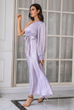 Lavanda Um Ombro Simples Vestido de Baile