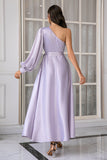 Lavanda Um Ombro Simples Vestido de Baile