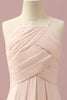 Carregar imagem no visualizador da galeria, Marfim Halter A-Line Chiffon Vestido Dama de Honor