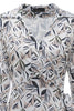 Carregar imagem no visualizador da galeria, Vestido de embrulho de convidado de casamento impresso em geometria preta