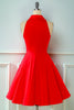 Carregar imagem no visualizador da galeria, Vermelho botão pin up vestido de 1950