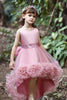 Carregar imagem no visualizador da galeria, Blush high low flower girl dress com flores