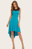 Carregar imagem no visualizador da galeria, Vestido vintage cinza alto com renda