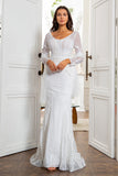 Sereia V Pescoço Blush Vestido Mãe Mãe