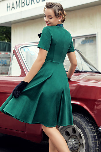 Verde 1950s Vestido Vintage