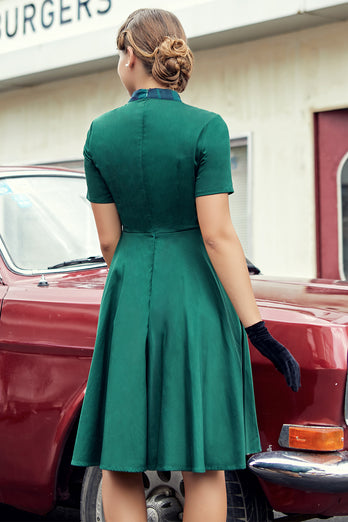 Verde 1950s Vestido Vintage