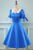 Carregar imagem no visualizador da galeria, Vintage Blue Polka Dots 1950s Dress