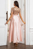 Carregar imagem no visualizador da galeria, Blush Mãe do Vestido de Noiva com Lantejoulas