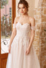 Carregar imagem no visualizador da galeria, Appliques Tulle Halter Vestido de noiva
