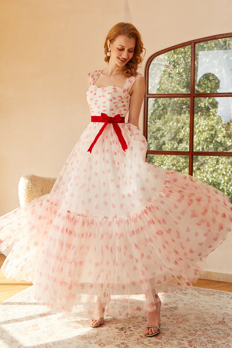 Carregar imagem no visualizador da galeria, Princesa A Linha Querida Longa Vestido de Baile com Bowknot