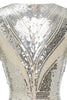Carregar imagem no visualizador da galeria, Vestido de baile de lantejoulas de damasco dos anos 1920