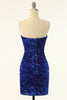 Carregar imagem no visualizador da galeria, Royal Blue Sweetheart Sequins Tight Homecoming Dress