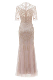 1920s Vestido Lilás Sereia