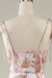 Blush Floral Boho Sereia Vestido Madrinha