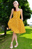 Vestido às Bolinhas Vintage