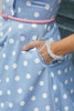 Carregar imagem no visualizador da galeria, Vestido De Gola Azul Peter Pans 1950