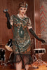 Carregar imagem no visualizador da galeria, Vestido de pescoço redondo de 1920