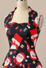 Carregar imagem no visualizador da galeria, Vestido de festa de Natal de Halter Retro Halter