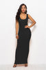 Carregar imagem no visualizador da galeria, Vestido longo casual preto