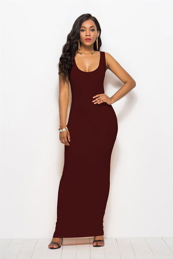 Vestido longo casual preto