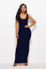 Carregar imagem no visualizador da galeria, Vestido longo casual preto
