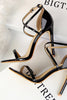 Carregar imagem no visualizador da galeria, Sandálias de stiletto preto