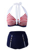 Carregar imagem no visualizador da galeria, Listras Dois Pedaços Bikini Swimsuit