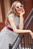 Carregar imagem no visualizador da galeria, Hepburn Style Polka Dots Retro Dress