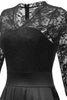 Carregar imagem no visualizador da galeria, Borgonha 3/4 Mangas Lace Vestido Formal