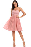 Bonito um vestido de festa de festa de namorado de linha