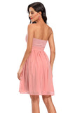 Bonito um vestido de festa de festa de namorado de linha