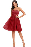 Bonito um vestido de festa de festa de namorado de linha