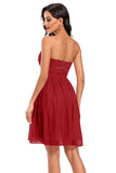 Bonito um vestido de festa de festa de namorado de linha