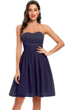 Bonito um vestido de festa de festa de namorado de linha