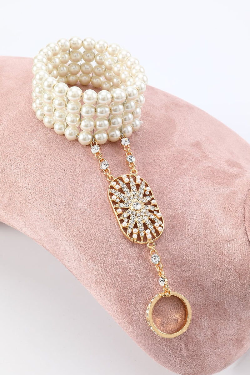 Carregar imagem no visualizador da galeria, Conjunto de acessórios de 1920 Flapper Golden/Silver