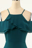 Carregar imagem no visualizador da galeria, Vestido verde de ombro frio do baile