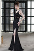 Carregar imagem no visualizador da galeria, Vestido formal do baile de finalistas da sereia preta