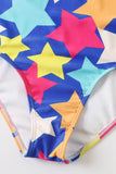 Blue Star impresso um pedaço de fato de banho