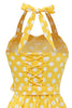 Carregar imagem no visualizador da galeria, Yellow Polka Dots Pin Up Vintage Dress
