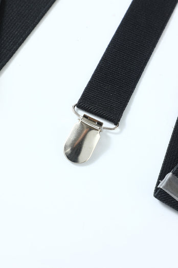 Conjunto de acessórios pretos de 1920 para homens