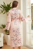 Robe de casamento de cetim floral verde escuro