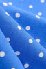Carregar imagem no visualizador da galeria, Halter Neck Blue Polka Dots Vintage Dress com Backless