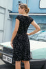 Carregar imagem no visualizador da galeria, Navy Plus Tamanho Vintage Swing Vestido