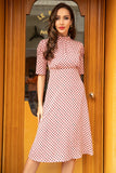 Vestido vintage Polka Dots Red Polka Dots