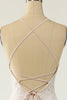 Carregar imagem no visualizador da galeria, Vestido de noiva de renda branca de sereia halter branco com varrimento trem