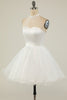 Carregar imagem no visualizador da galeria, Halter Preto Tulle Short Prom Dress