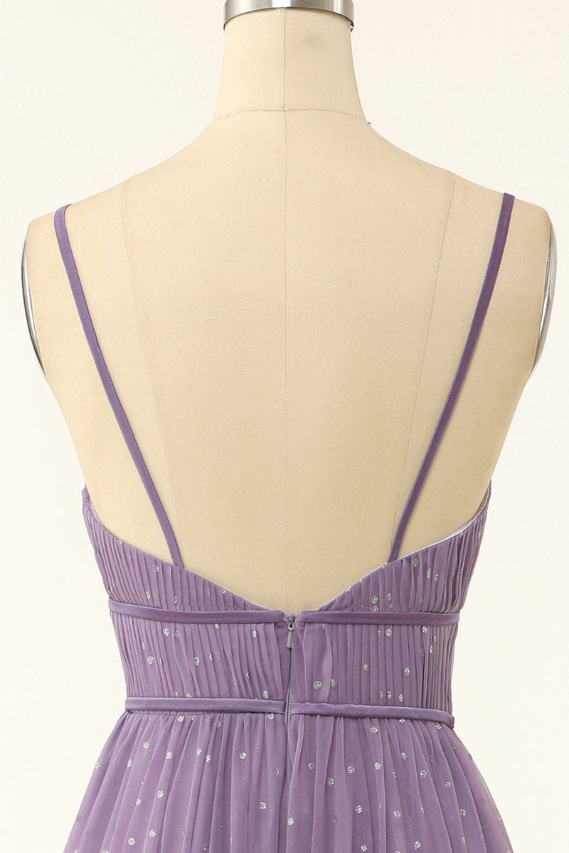 Carregar imagem no visualizador da galeria, Um vestido de dama de honra de linha longa com folhos
