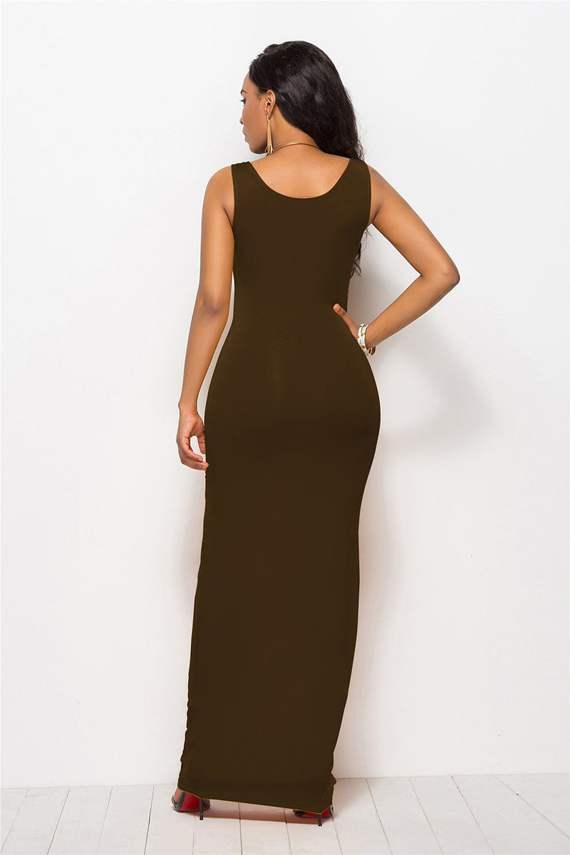 Carregar imagem no visualizador da galeria, Vestido longo casual preto
