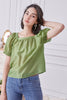 Carregar imagem no visualizador da galeria, Blusa de mangas de laterca verde-azeitona